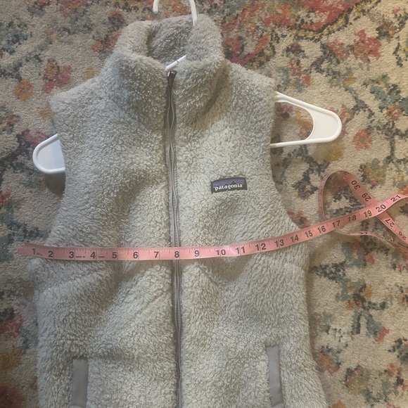 Patagonia Women's Los Gatos Fleece Vest XS Drifter Grey sherpa fuzzy full zip - Picture 4 of 5